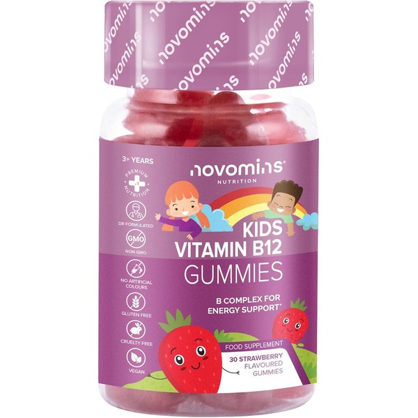 Kids Vitamin B12 Gummies - Energy & Metabolism Support Supplement