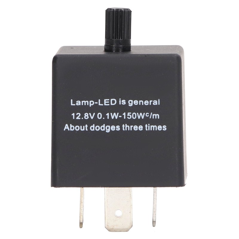 LED Flasher Relay Adjustable Frequency 3 Pin ABS Waterproof Module