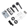 House Door Handle Lock Aluminum Black Antioxidant Coating Shock Resistance