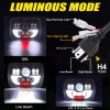 Unbranded 2PC 7x6 5x7 LED Headlight Hi/Lo for International IHC