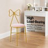 Modern Vanity Chair Stool, Cute Butterfly Shaped Backrest Makeup Chair
