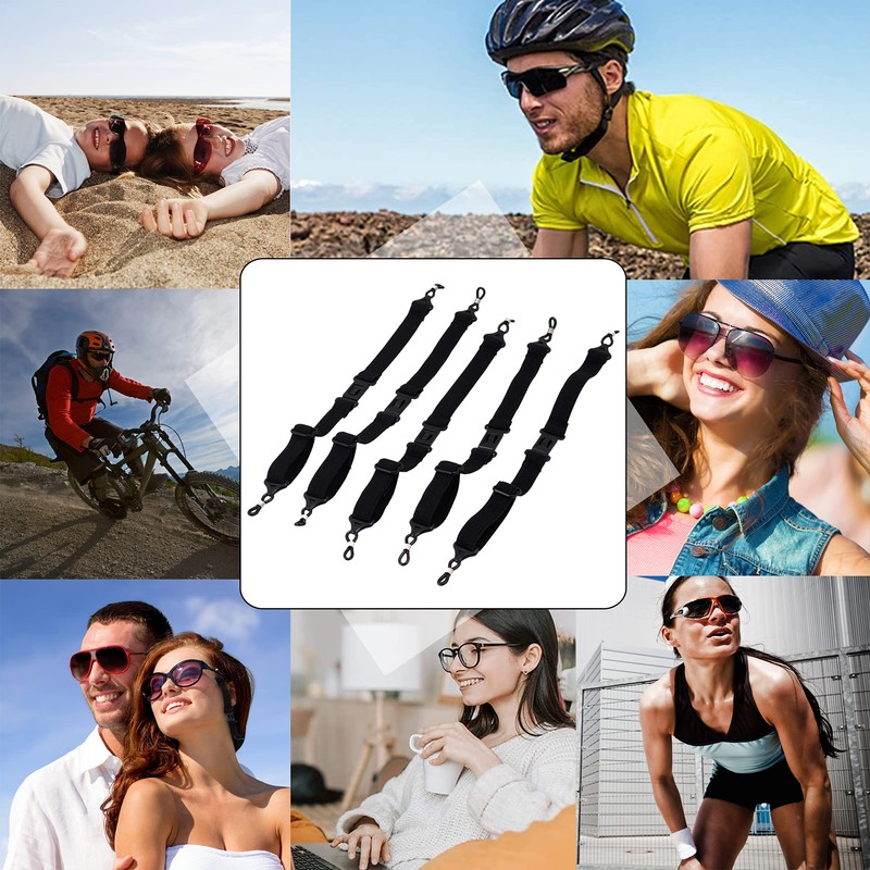 RDEXP Adjustable Elastic Sport Strap Eyeglasses Glasses Strap Holder with