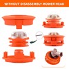 SilverChry Grass Trimmer Head Aluminium Line Head with M10 Left