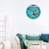 TAHEAT 14 Inch Turtle Underwater Wall Clock, Silent Non Ticking