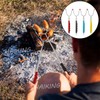 HAIKING Roasting Stick, 4 Pcs Telescopic Barbecue Forks for Outdoor