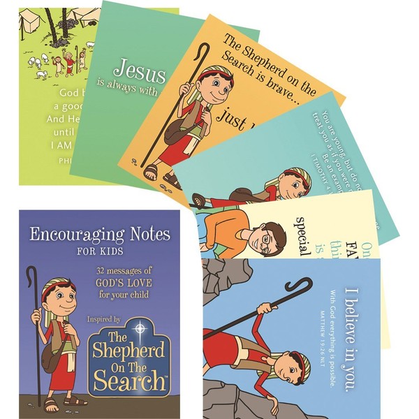 Encouraging Notes for Kids - 32 Messages of God's Love for Your Child - Inspired by The Shepherd on the Search