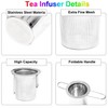 Mtxorvix Tea Filter Strainer Extra Fine Mesh Tea Strainer Stainless