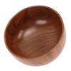 Wood Soup Bowl Unique Texture Exquisite Smoothly Round Wooden Bowl