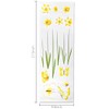 Bettli Wheelie Bin Stickers Decorative Flower Dustbin Stickers Decal for