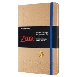 Moleskine - The Legend of Zelda Limited Edition Thematic Notebook - Link Edition, Ruled Pages, Hardcover and Thematic Graphics, Size 13 x 21 cm, 240 Pages