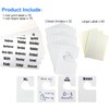 TraGoods 16 Pack White Clothing Rack Size Dividers Plus 60