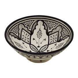 Treasures Of Morocco Ceramic Bowls Moroccan Handmade Serving Exquisite Piece With Vivid Colors 8 inches in Diameter