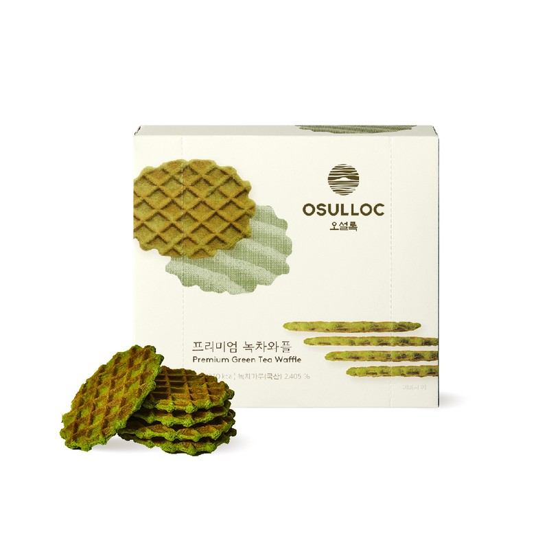 O'sulloc [오설록]프리미엄 녹차와플 72g (원산지:상세설명참조) [OSULLOC] Premium Green Tea Waffle