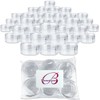 (Quantity: 120 Pieces) Beauticom 15G/15ML (0.5oz) Round Clear Jars with