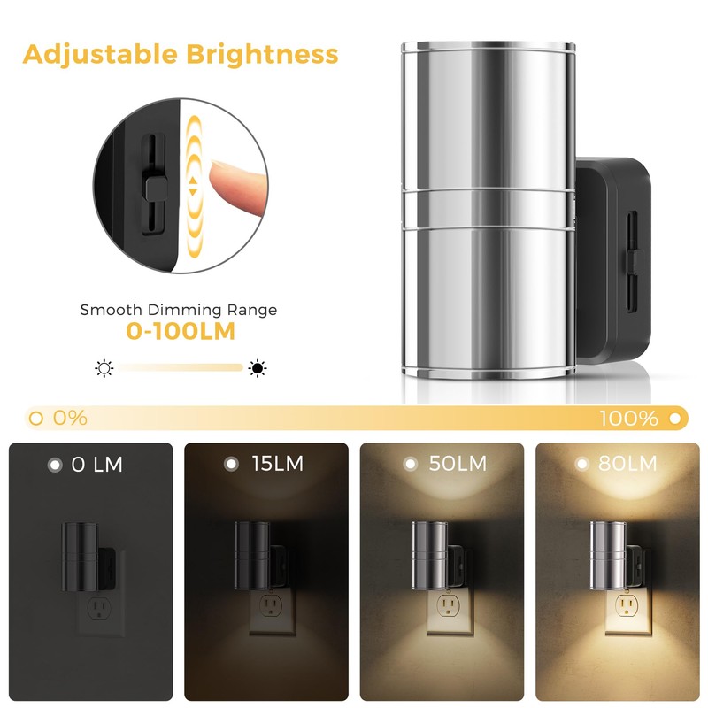 L LOHAS LED Night Light, Night Lights Plug into Wall,