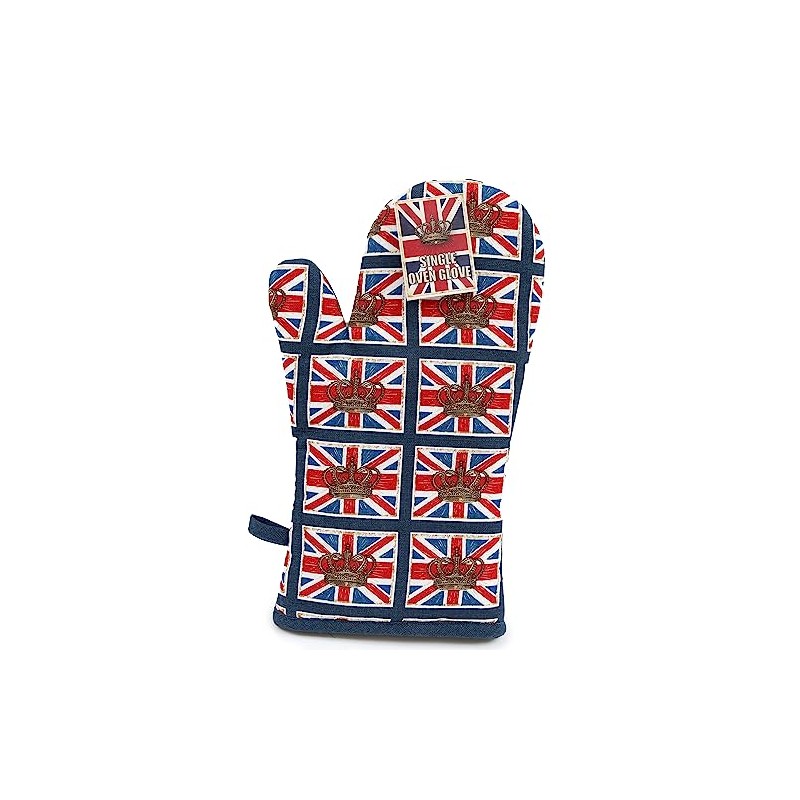 UNIQUE HOME LIVING Union Jack British Flag Oven Glove Cotton