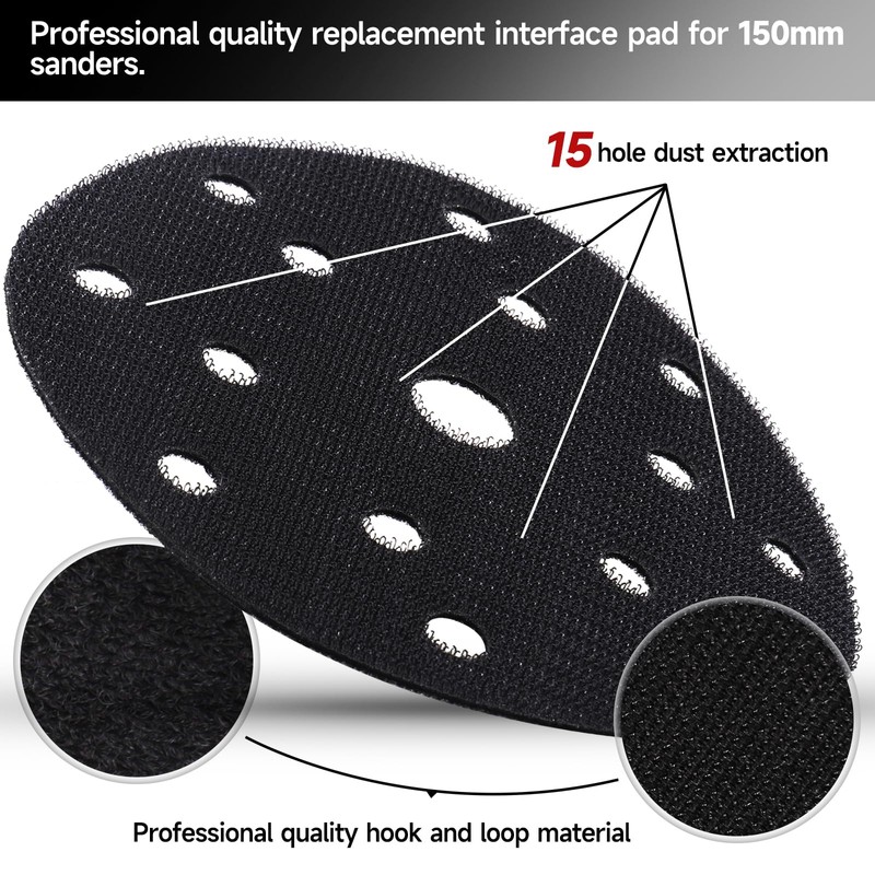 Shineboc Pack of 2 Sanding Disc Protectors Diameter 150 mm