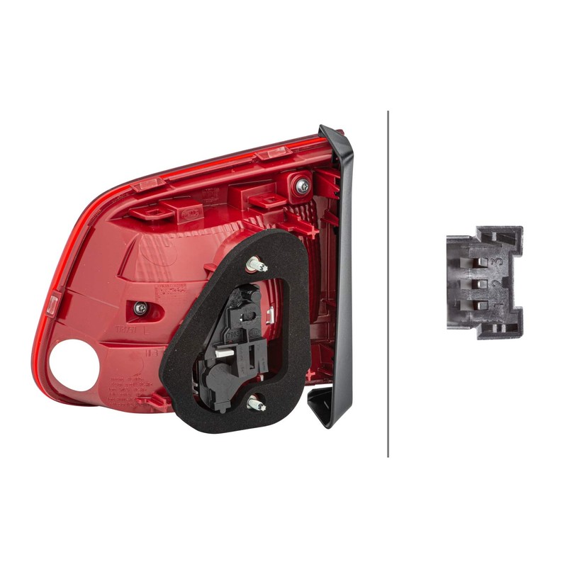 HELLA 2SA 010 739-091 Rearlight - Bulb - Red -