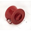 Fino Pour-Over Coffee Brewing Filter Cone, Number 1-Size, Red, Brews