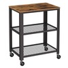 VASAGLE BRYCE Serving Cart, 3-Tier Kitchen Utility Cart on Wheels