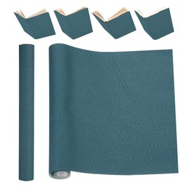 PATIKIL Book Binding Cloth, 51 x 11 Inches Book Cloth for Binding Repairing Fabric Surface Paper Backed Bookbinding Supplies, Dark Blue