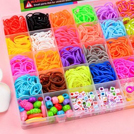 1700 Pcs Rubber Band Bracelet Kit, 30 Colors Premium Rubber Band Bracelet Kit,for Making Kit DIY Bracelet Mega Refill Kit Best Gifts for Girls & Boys