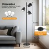 QiMH Tree Floor Lamp with 3 Light Bulbs, Standing Tall