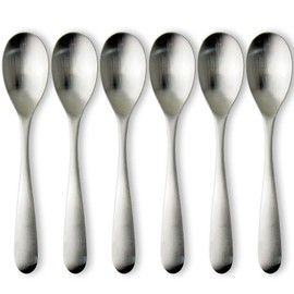 Nagao NT-5 Dinner Spoons, Set of 6, Stainless Steel, Made in Japan