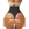 USEASY Tummy Control Seamless Thongs for Women Seamless High Waisted