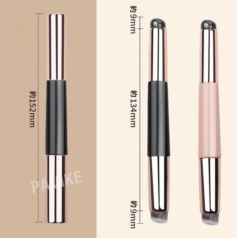PAVIKEシリコンリップ【2点セット】コンシーラーブラシ携帯用 口紅ブラシ シリコンブラシ シリコンベベルデザイン、軽量で持ち運びやすく、持ち運びが簡単で、すべての人に適し