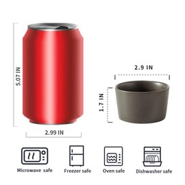 Tikooere Ramekins 2.5 oz,Oven Safe Small Ramekins for Creme Brulee,Souffle,Black Ramkeins for Baking,Ceramic Mini Ramkeins Set of 6,Custard cups for Kitchen,Matte Black