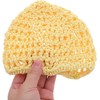 Anneome Gorro de Crochet Redecilla Pelo 4piezas de Poliéster Reutilizable