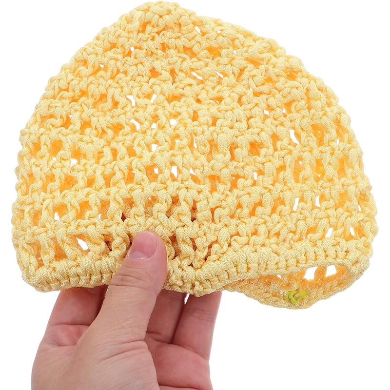 Anneome Gorro de Crochet Redecilla Pelo 4piezas de Poliéster Reutilizable
