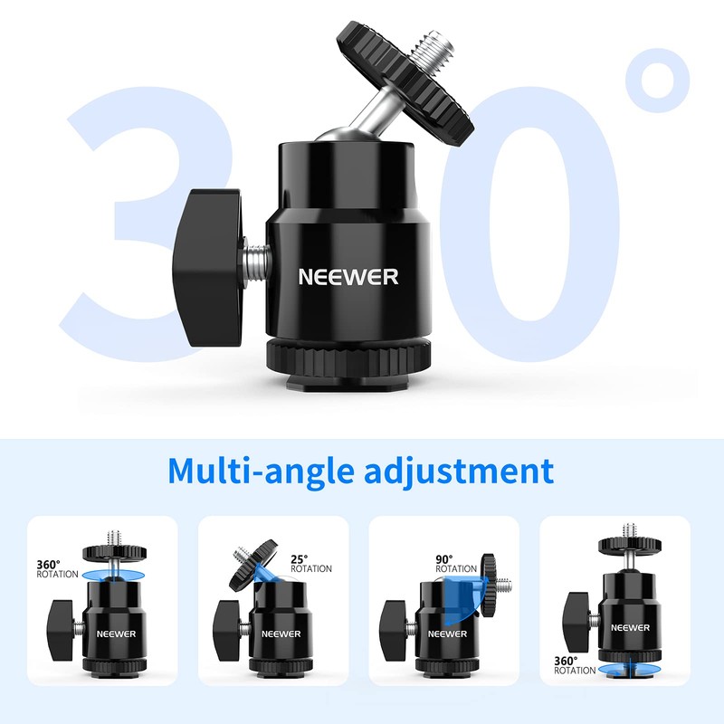 NEEWER Soporte de Zapata para Cámara de 1/4" con Tornillo