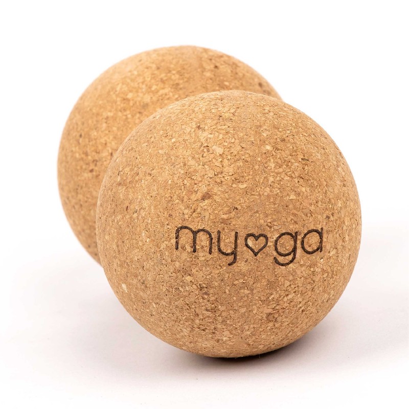 Myga - Cork Peanut Lacrosse Ball Muscle Roller Self Massager