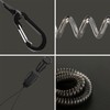 Lix&Rix Retractable Safe Tool Retention Coil Cord Lanyard Keychain Leash