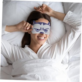 Baluue Pcs Eye Mask for Sleep Cartoon Print Hot Cold Compress Reduce Eye Strain for