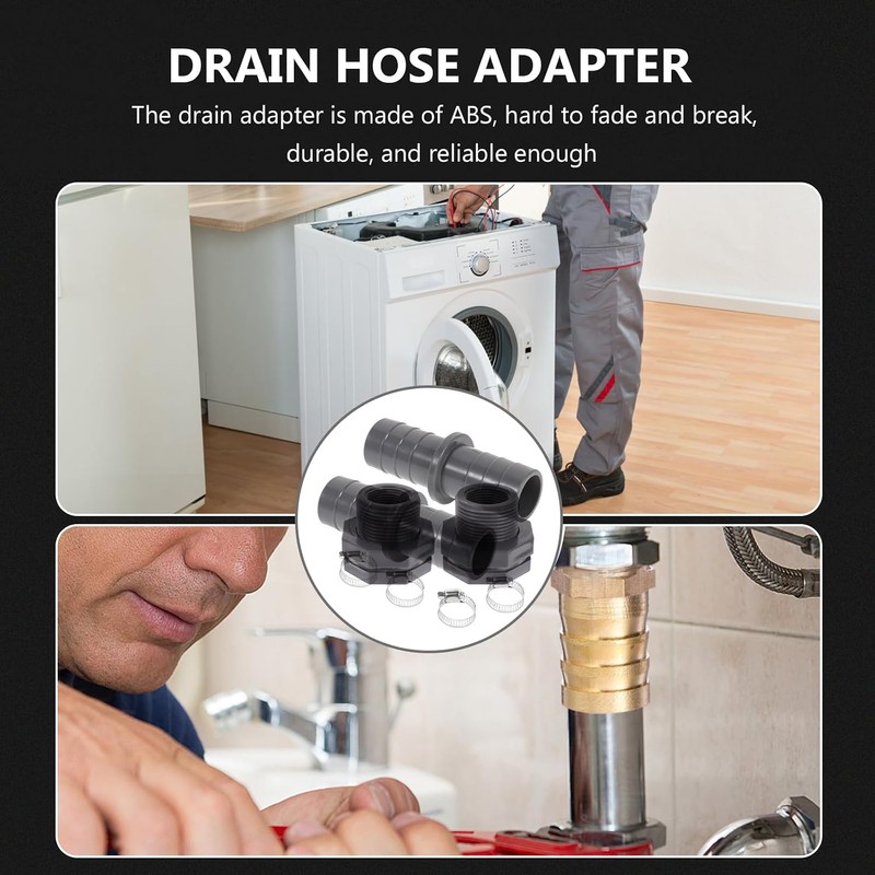 Operitacx 2 Sets Washing Machine Drain Adapter, 21mm Dishwasher Hose
