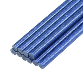 uxcell Mini Hot Glue Sticks for Glue Gun 0.27-inch x 4-inch Dark Blue Glitter 10pcs