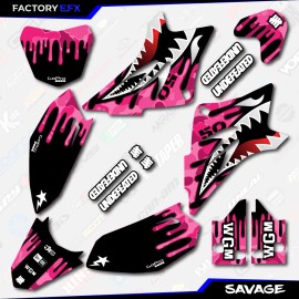 Factory EFX Pink Savage Racing Graphics Kit fits 06-25 YAMAHA TTR50 TTR 50 decal