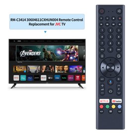 GOUYESHO Replacement Remote Control for Caixun 4K UHD TV, Compatible with EC65E1UA EC75E1UA ES50S1A ES43S1A ES55S1A EC43S1A EC50S1A EC55S1A EC75E1A EC65E1A EC43S1UA EC50S1UA EC55S1UA EC55S11A UUA(No