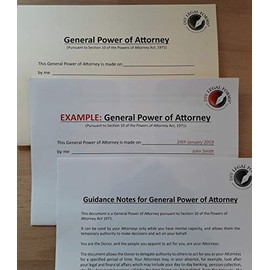 Power of Attorney Forms UK, Latest Edition, All You Need with Full Instructions,