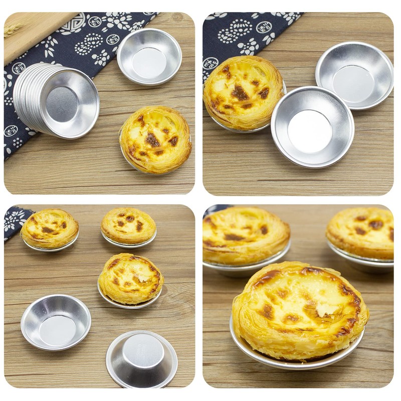 Esteopt 10Pcs Individual Yorkshire Pudding Tins,dariole Moulds,Yorkshire Pudding Tray Non
