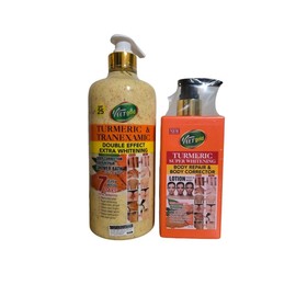 Veet Gold Turmeric Repair Corrector Lotion & Double Effect Turmeric Shower Gel