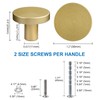 WEAVERBIRD 10X Gold Round Knobs Drawer Pulls Cabinet Knobs Aluminum