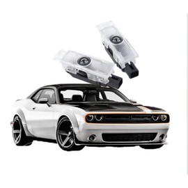 DFSJ 2PCs Welcome Light Car Door Lights Logo Compatible with SRT SXT GT Scat Pack For Challenger Ghost Shadow Welcome Puddle Projection Light (Bees)