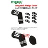 MEGA GOLF MGHC-2021 Wedge Cover, Black, 48°, Long Neck