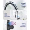 LUFEIDRA Black Kitchen Faucets with Pull Down Sprayer - High