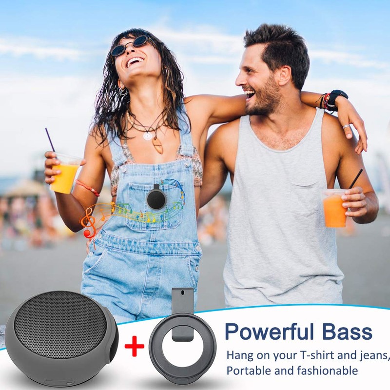 ANCwear Mini Bluetooth Speaker Wireless, Wearable Portable Speaker Waterproof IPX6,