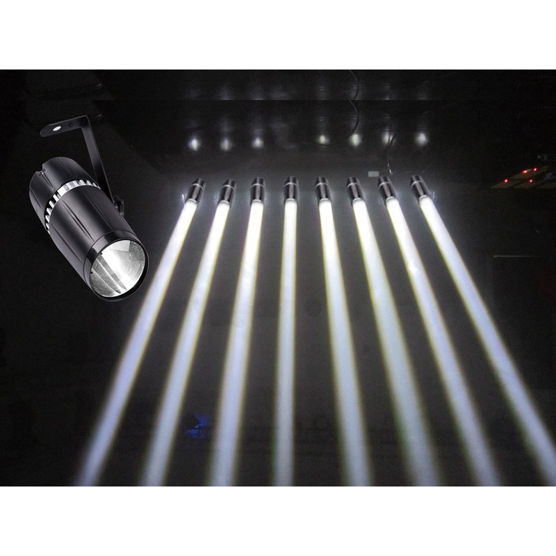 LED pinspot stage light,SENLAN 6W double white/cool white&warm white pinspot